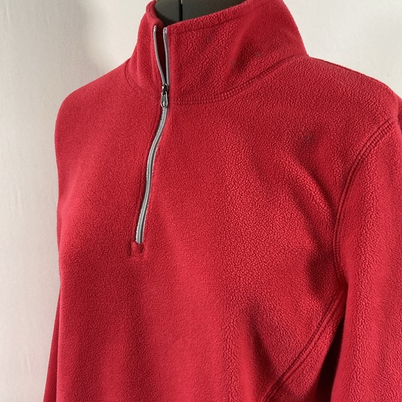 Eddie Bauer Pullover Women Size Large Pinkish Rose(not red)Quarter Zip Soft Cozy - Picture 5 of 10